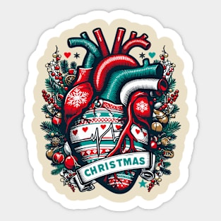 Christmas Heartbeat Harmony Sticker